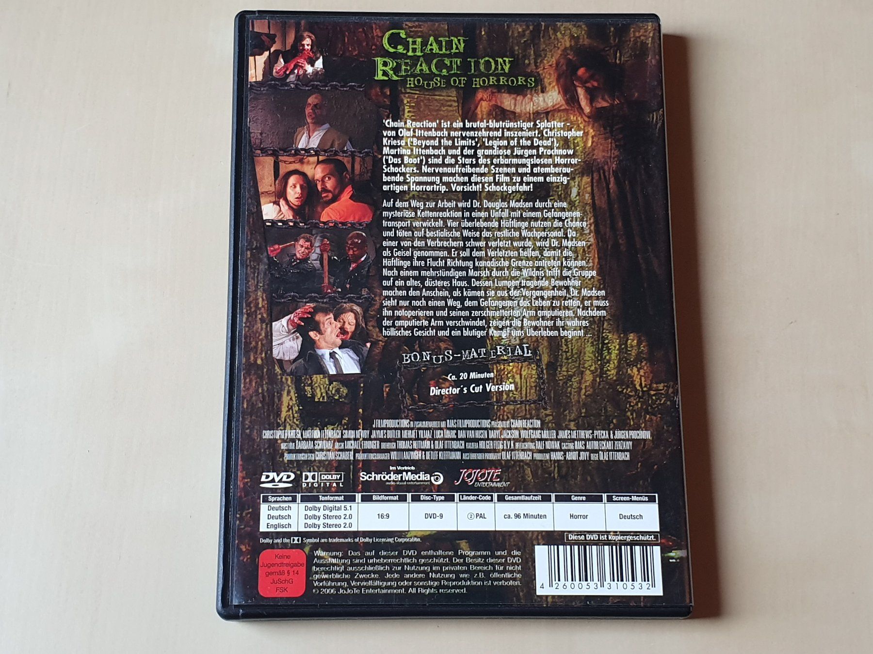 Alle DVDs: Chain Reaction – Gebraucht aus Stansstad von collectorsshop 1
