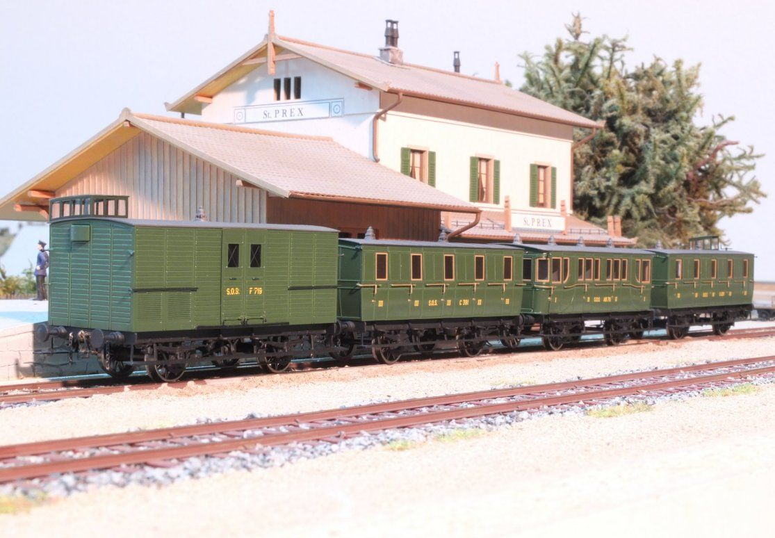 Lemaco Modellini di ferrovie: GB Modell, SOS - Zug- Set – Usato da Krummenau venduto da ferrotech