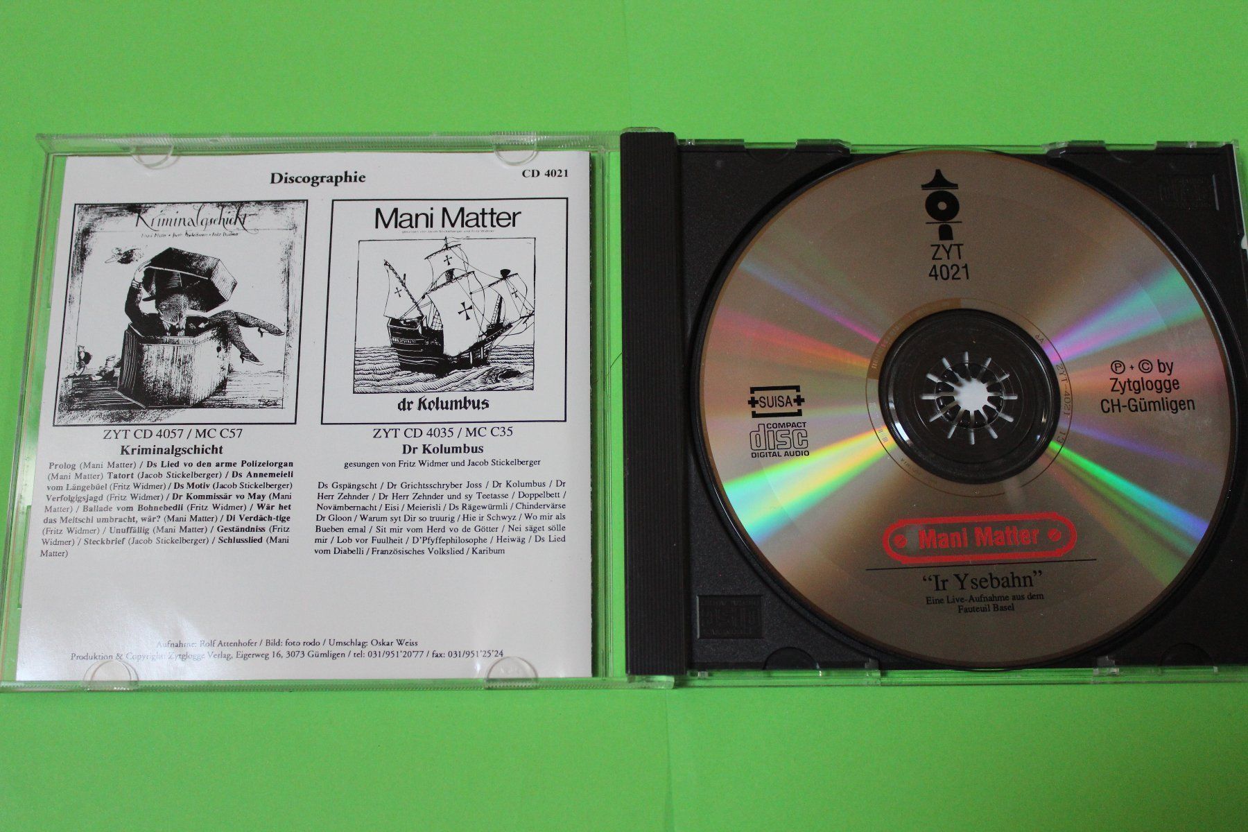 CD: MANI MATTER - IR YSEBAHN CD!!!!!!!!!!!!! – Usato da Tübach venduto da JamesStone 3