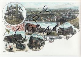 Lüchingen bei Altstätten - (TOP AK Lithoansicht im Form. A4)