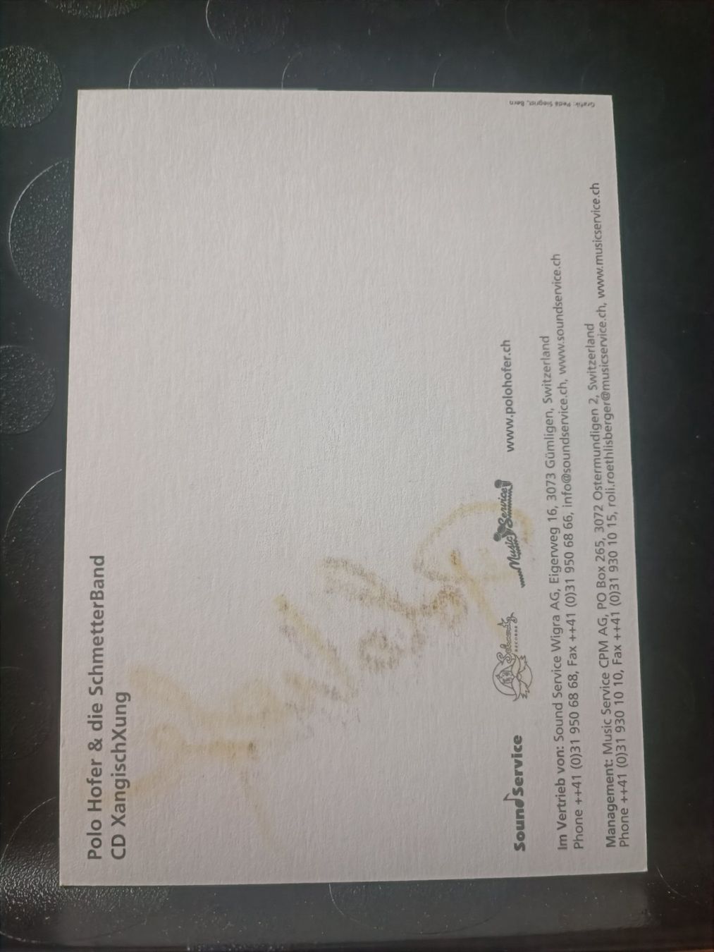 Autografi: Polo Hofer - handsigniert – Usato da Menziken venduto da Artographs 1