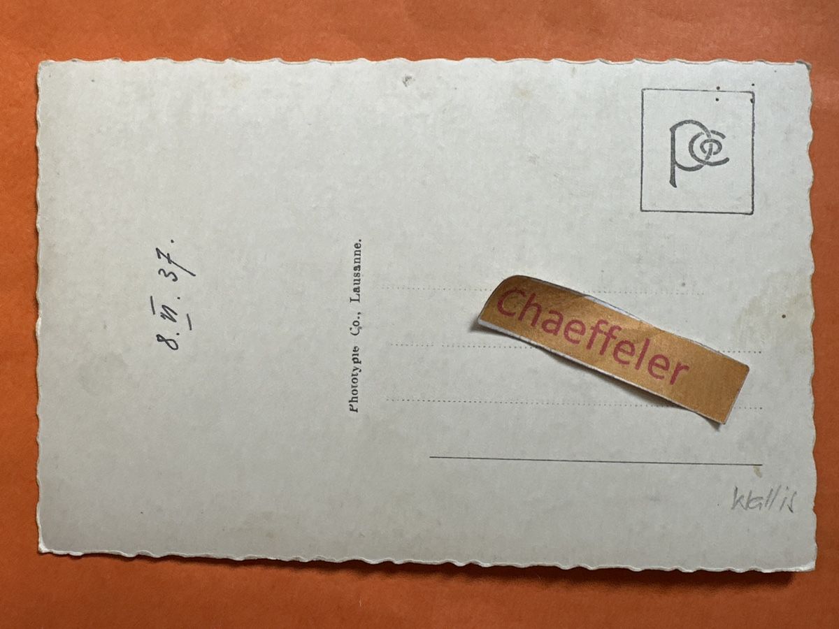 Cartoline postali: 1237 Chandolin Val d'Anniviers  – Usato da Zürich venduto da Chaeffeler 1