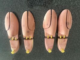 2 Paar Schuhspanner (neu) aus Zedernholz Gr 42