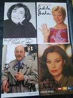 4x TV - handsignierte Autogrammkarten