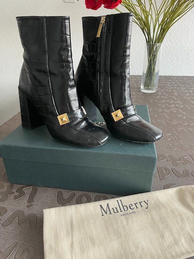 Mulberry Scarpe da donna: Bottines Mulberry noires, taille 38 – Usato da Neuchatel venduto da Annikika 4