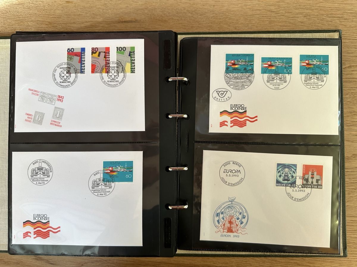 Alle Briefmarken: Schweiz - umfangreiche FDC Sammlung 1978-1997 TOP – Gebraucht aus Schmitten / FR von Samsara169 5