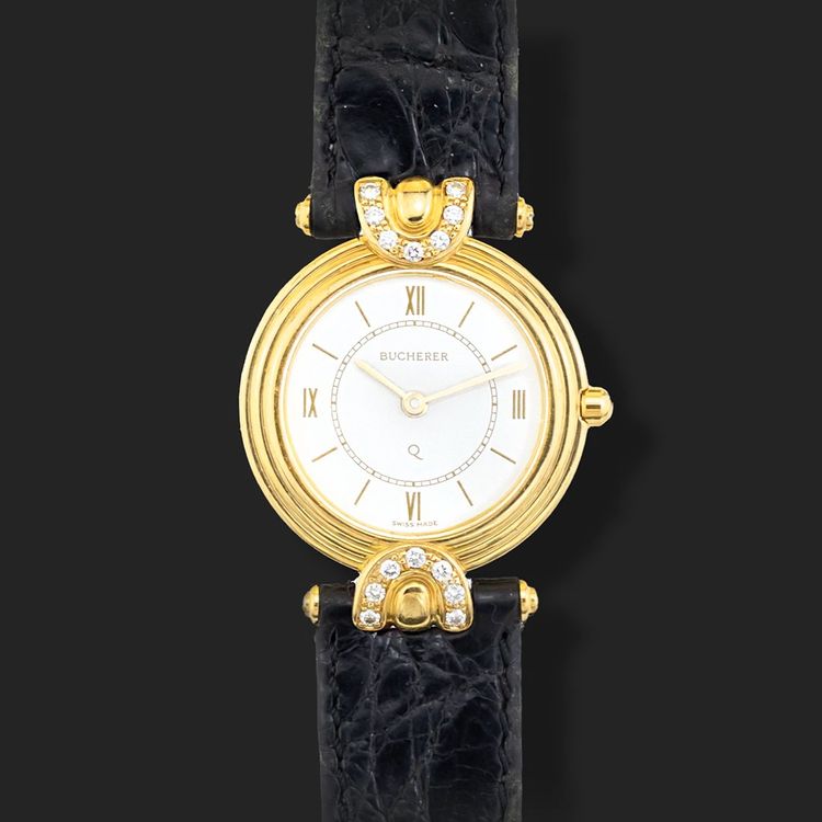 Gold Bucherer Uhren Bucherer Damenuhr Aus Gelbgold Und Diamanten