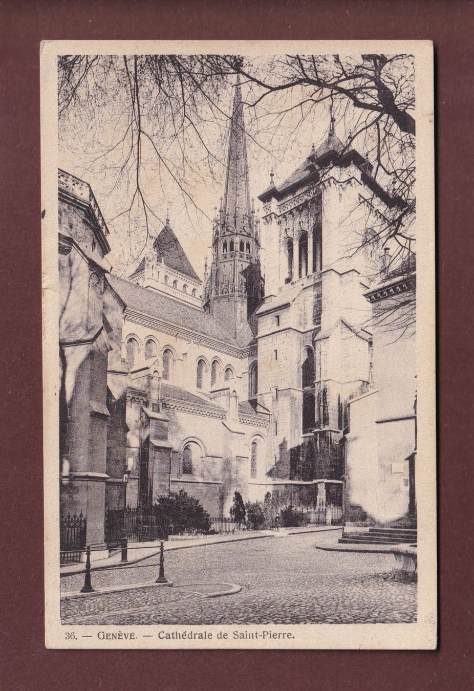 Cartoline postali: GENEVE - Cathédrale St. Pierre - 1908 – Usato da Pully venduto da nicecards