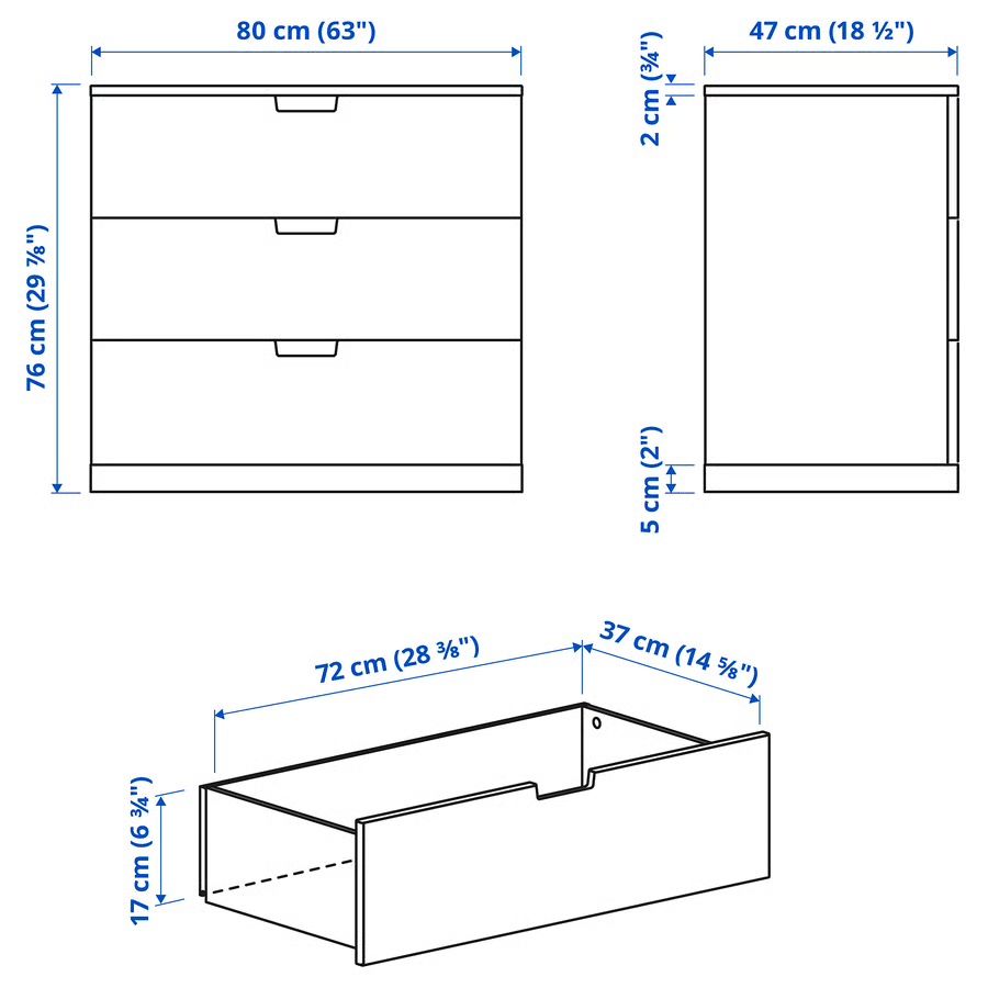 Ikea Commodes: Nordli Kommode weiss – D'occasion à Emmenbrücke par publikum 3