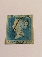 Two pence blue 1841, Platte 4 
