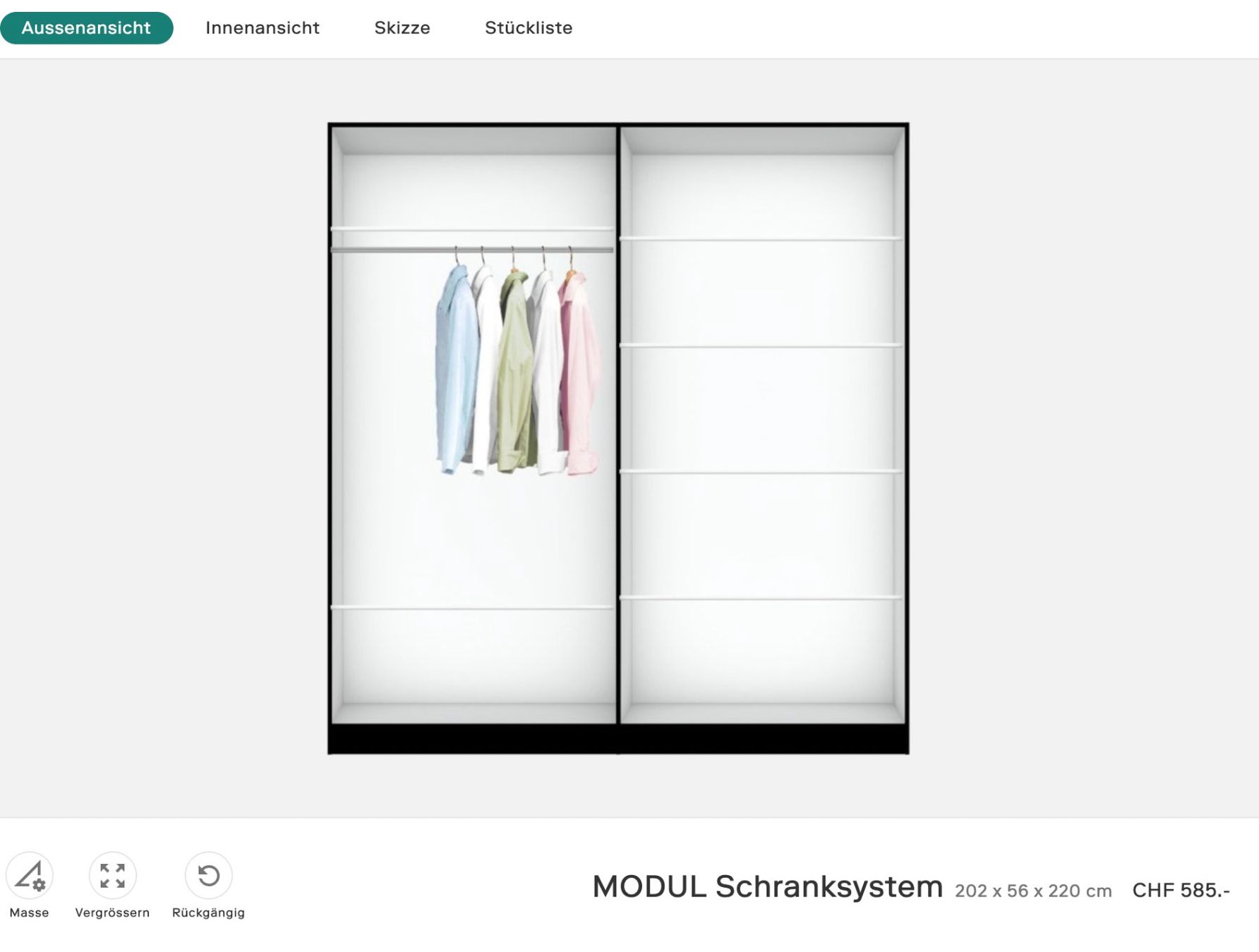 Micasa Armadi: Schranksystem MODUL (Micasa) – Usato da Lyss venduto da obersony