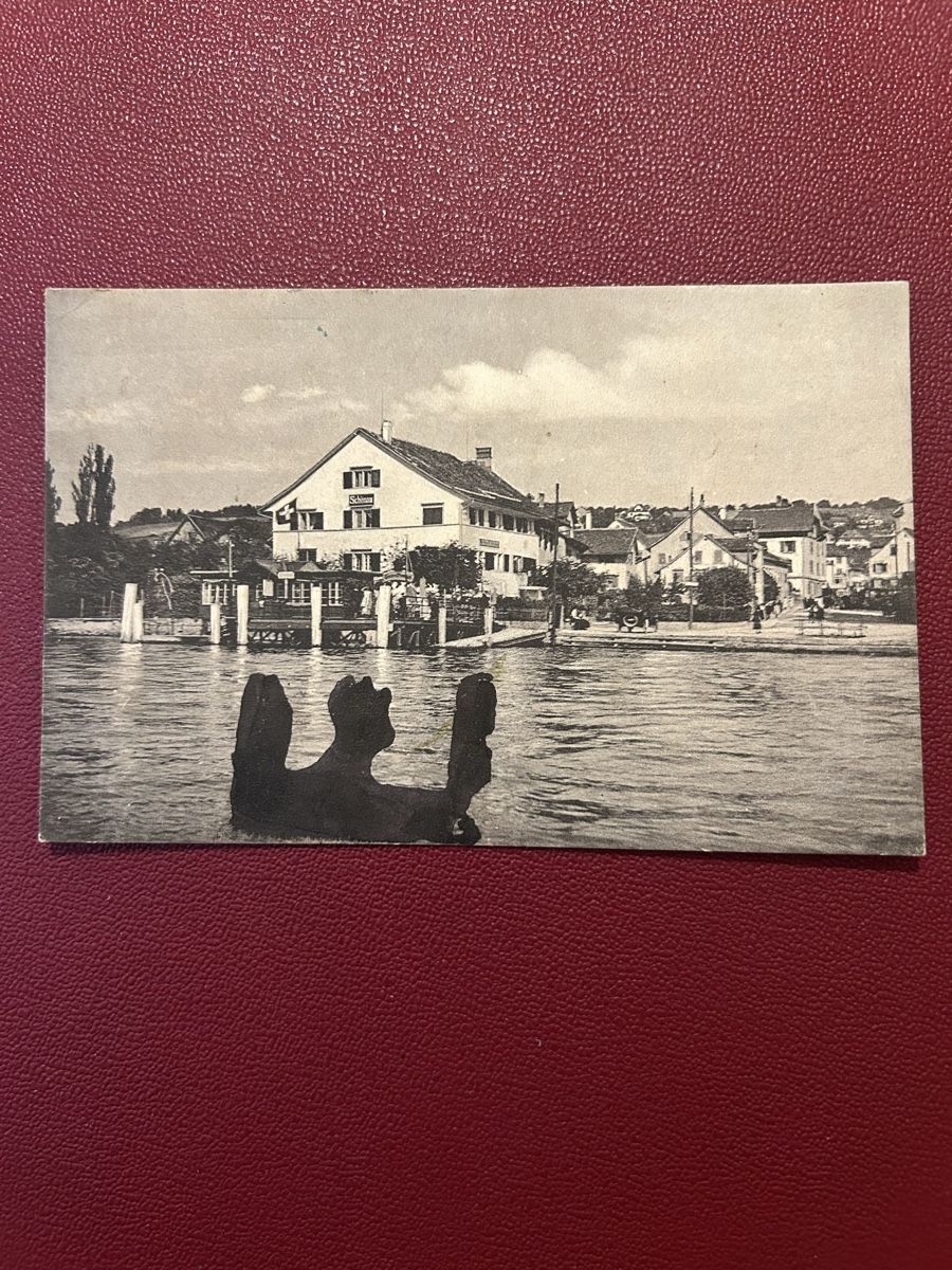 Cartoline postali: Restaurant Schönau, Erlenbach 1923 – Usato da Breganzona venduto da Milesbo