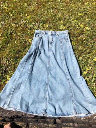 C&A Jeansrock maxi lang