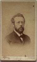 CDV Rudolf Ganz, Zürich - Prof. Adolf Stöhr, Philosophie ETH