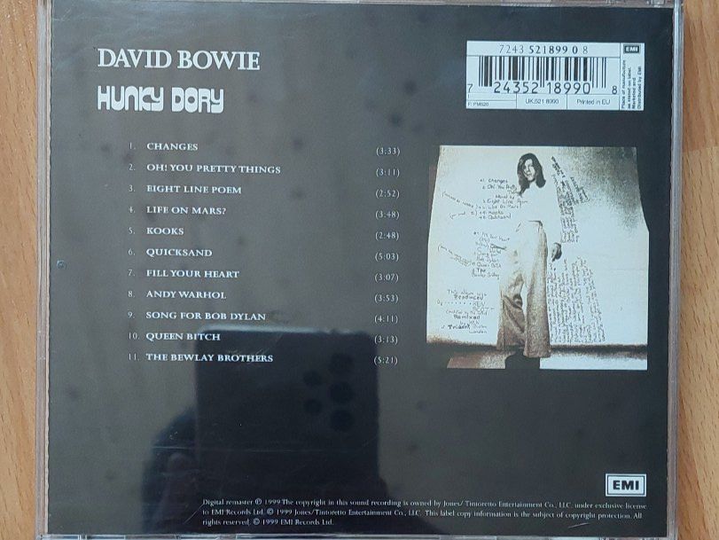 David Bowie - Hunky Dory - CD 24bit digitally remastered (Gebraucht) in ...