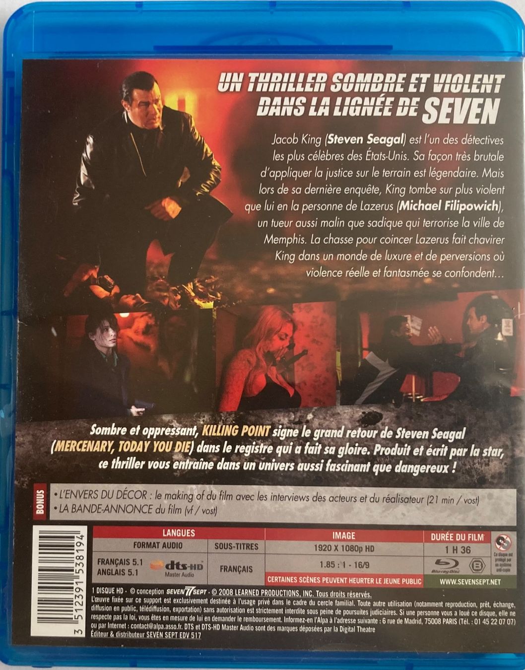 Alle DVDs: STEVEN SEAGAL - KILLING POINT – Gebraucht aus Poliez-Pittet von Newtown-Records 1