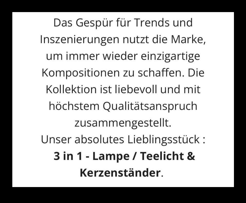 Bicchieri: Kerzenständer 3 teilig Glas – Nuovo e nell'imballaggio originale da Emmen venduto da codici 8