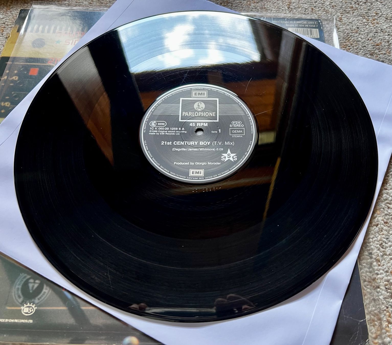 Dischi in vinile: Sigue Sigue Sputnik 21st Century Boy MAXI GEWASCHEN Moroder – Usato da Unterseen venduto da vinylmore 1
