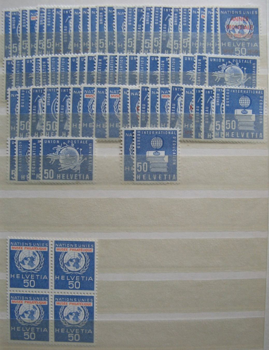 Alle Briefmarken: Ämtermarken aus den Jahren 1955 - 1963 postfrisch – Neu (gemäss Beschreibung) aus Frauenfeld von Interessent1 5