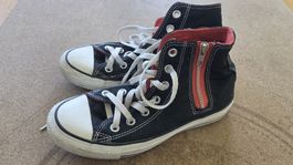 Converse All Stars Gr. 37.5 mit Reissverschluss, Schwarz!