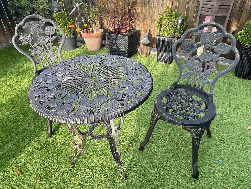 Tisch Stühle Tischset Terrasse oder Metall Kaufen auf Ricardo