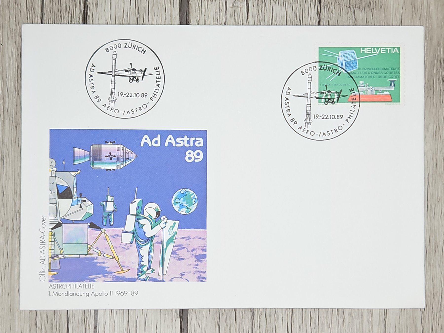 Tutti i francobolli: CL09 Enveloppe + Timbre Suisse 1989 – Usato da Cousset venduto da Patrick_Collections