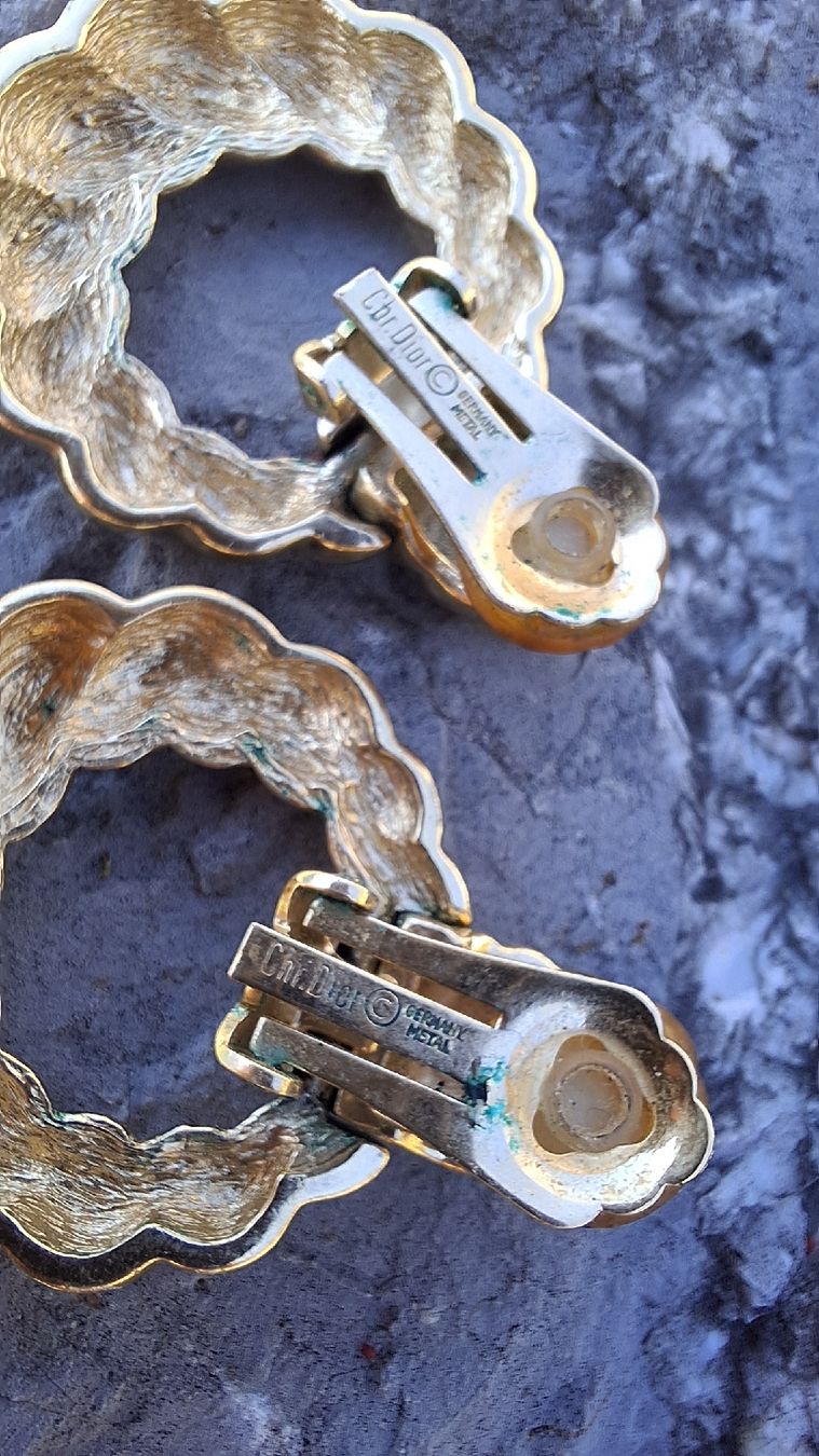 Dior Orecchini pendenti & Orecchini a lobo: Goldene Christian Dior Ohrringe – Usato da Brienz BE venduto da mondchatz1 3