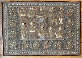 Grande Tapisserie  Birmane Kalaga Vintage  “Shwe Chi Doe”