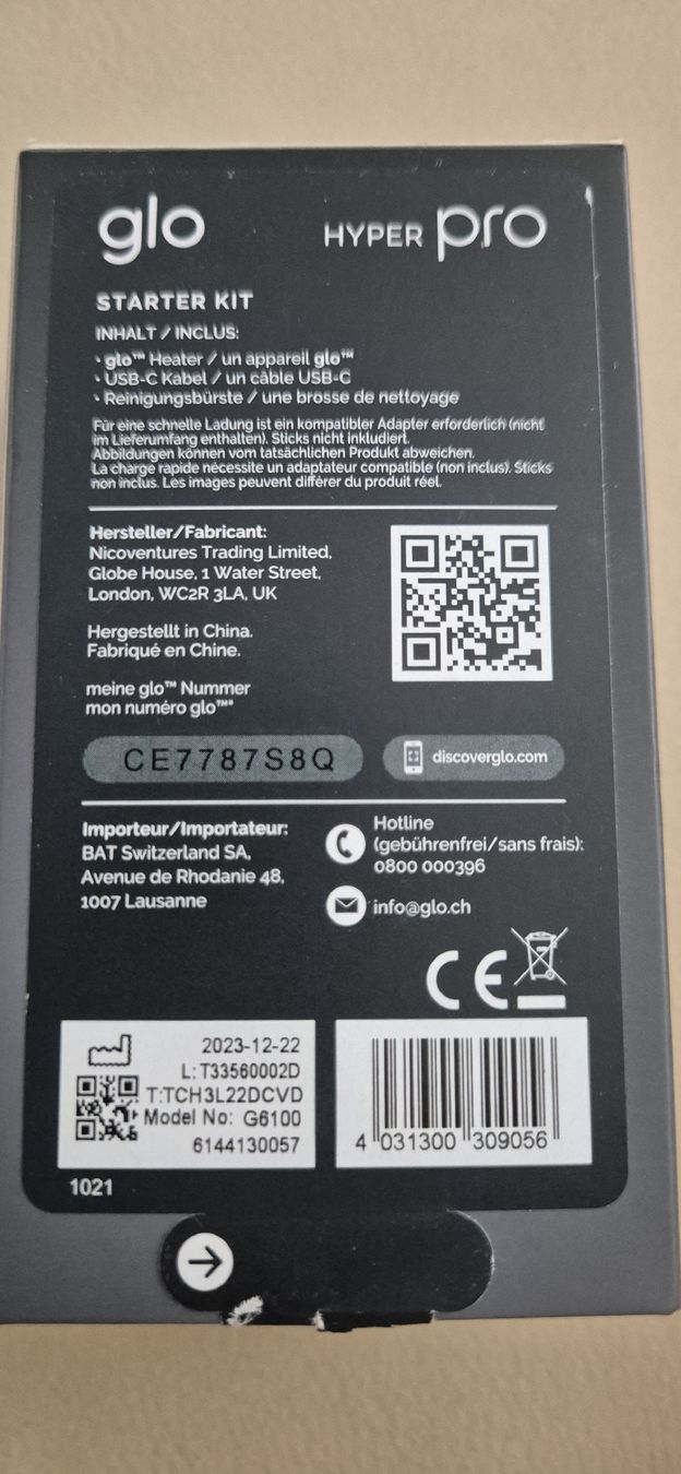 Glo Sonstige Tabakwaren: Glo Hyper Pro Tabakerhitzer – Gebraucht aus Basel von Shoppen 1