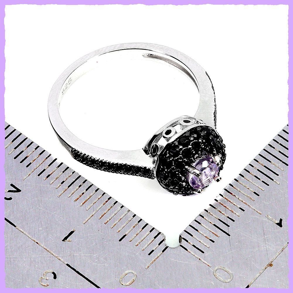 Anelli: Amethyst/Schwarzer Spinell Ring 925 Silber – Nuovo e nell'imballaggio originale da Oberglatt ZH venduto da Goldfee1 2