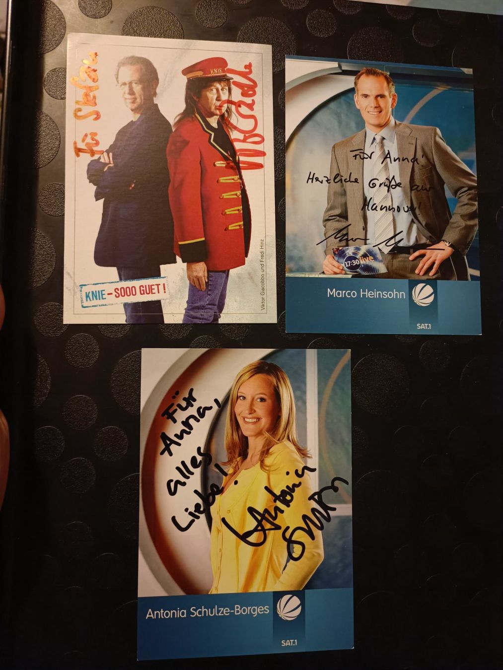Autogramme: TV   - 3x handsigniert – Gebraucht aus Menziken von Artographs