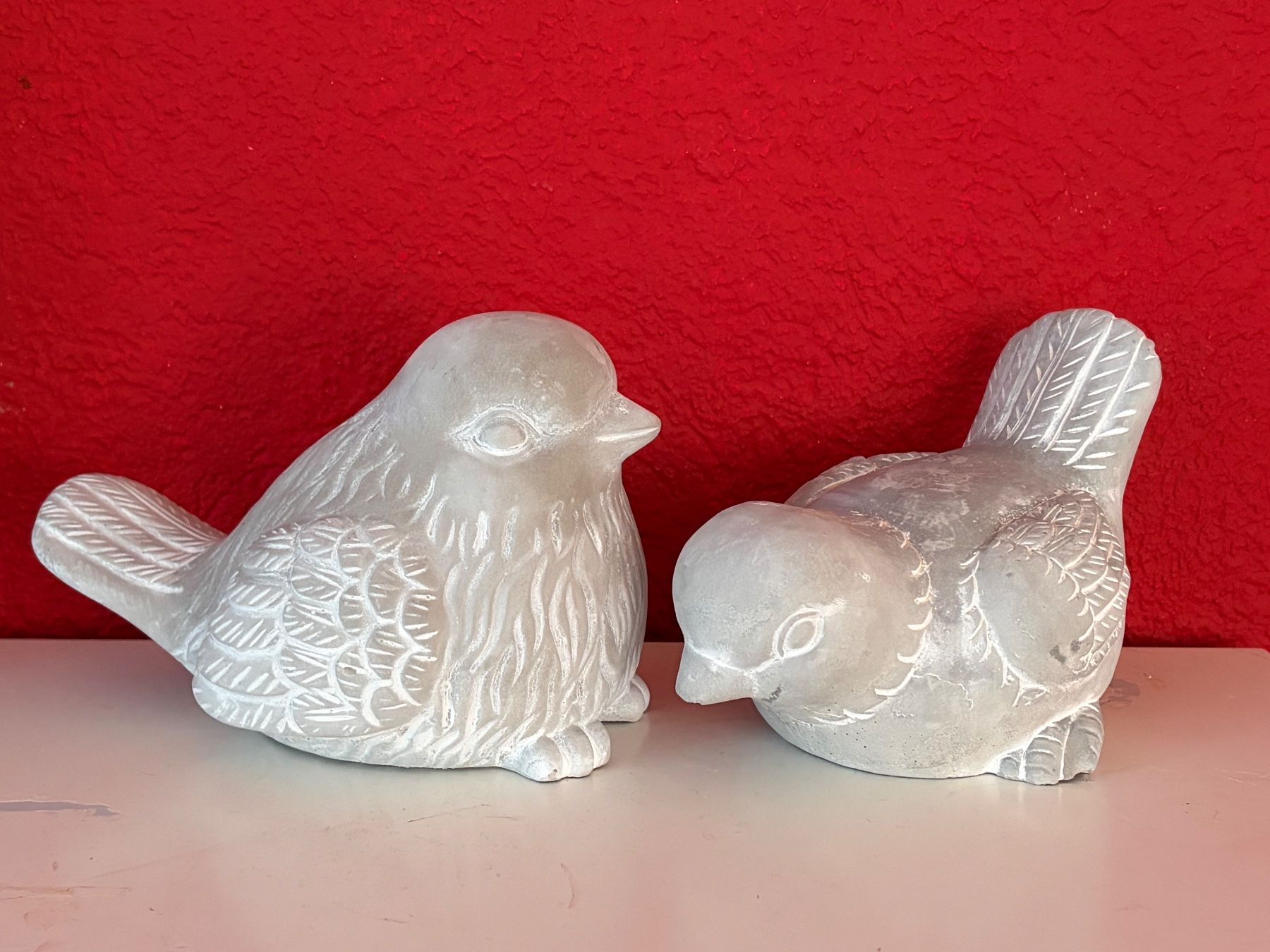 Statuette: 2er Set -Vögel aus Beton – Nuovo e nell'imballaggio originale da Zäziwil venduto da Emlea 1