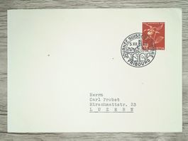 TR93 Enveloppe Suisse Journée du Timbre 1943