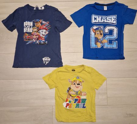 Paw Patrol T-Shirts, 3er Set, Gr. 110/116
