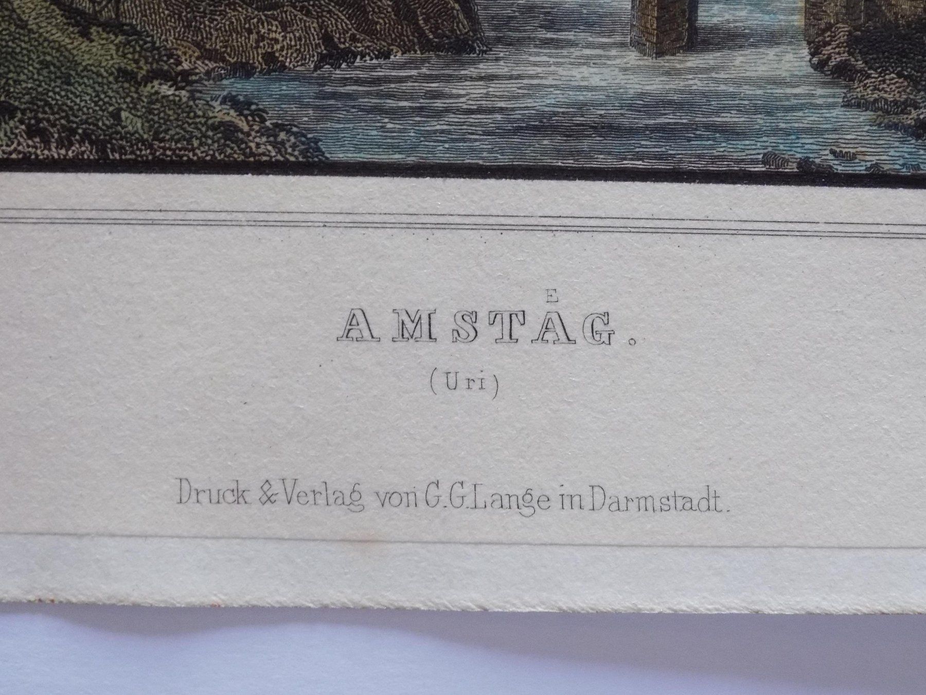 Gravures: Amsteg koloriert Rohbock – D'occasion à Risch par Antikfee 2