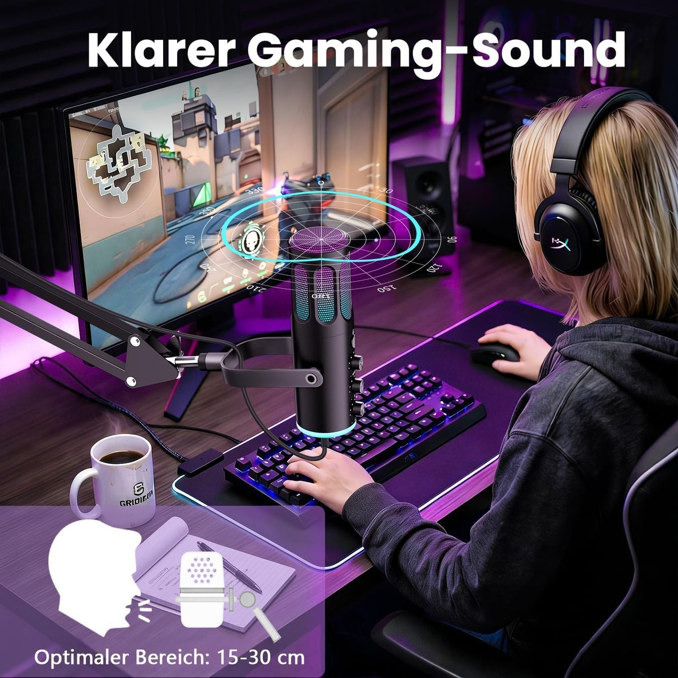 Mikrofone: Gaming Mikrofon USB Podcast PS4/5 Noise Cancel – Neu und originalverpackt aus Schaffhausen von her_zt65 4