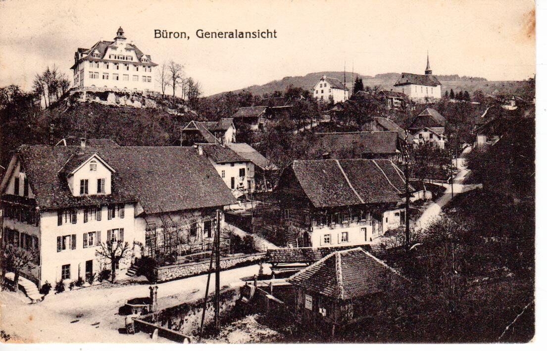 Ansichtskarten: Büron Generalansicht 1922 – Gebraucht aus Wolhusen von Curver9