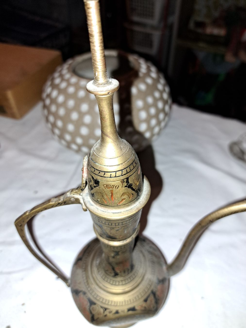 Teiere: Alte Messing Kaffeekanne aus Indien,  – Usato da Kölliken venduto da Upcycling-by-Mc-TAM 4