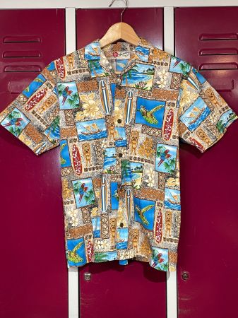 VINTAGE THE HAWAIIAN ORIGINAL SHORT SLEEVES SHIRT SZ: L = S