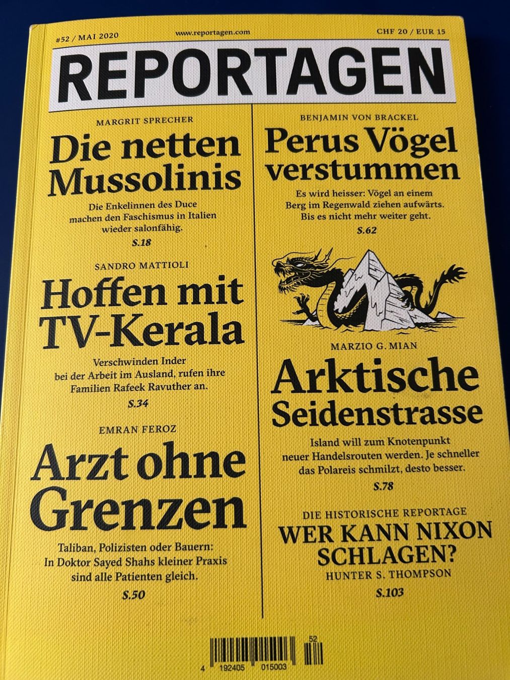 Riviste & Magazine: Reportagen 52 – Usato da Bern venduto da sabah62
