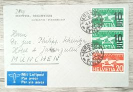 TR10 Enveloppe + Timbre Suisse 1937