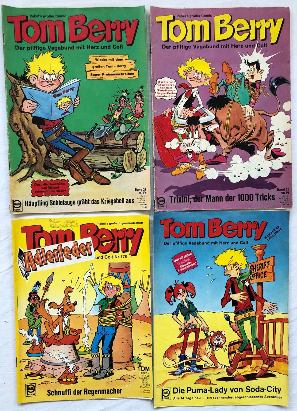 BD: 9x Hefte - Tom Berry - Pabel Verlag – D'occasion à Schaffhausen par durruti 4