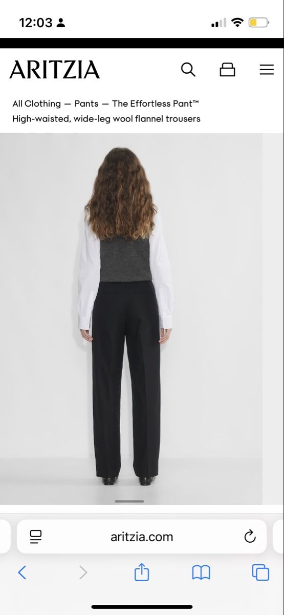 Aritzia Hosen: Aritzia Effortless Pants Wool – Gebraucht aus Zürich von edit_closet 5
