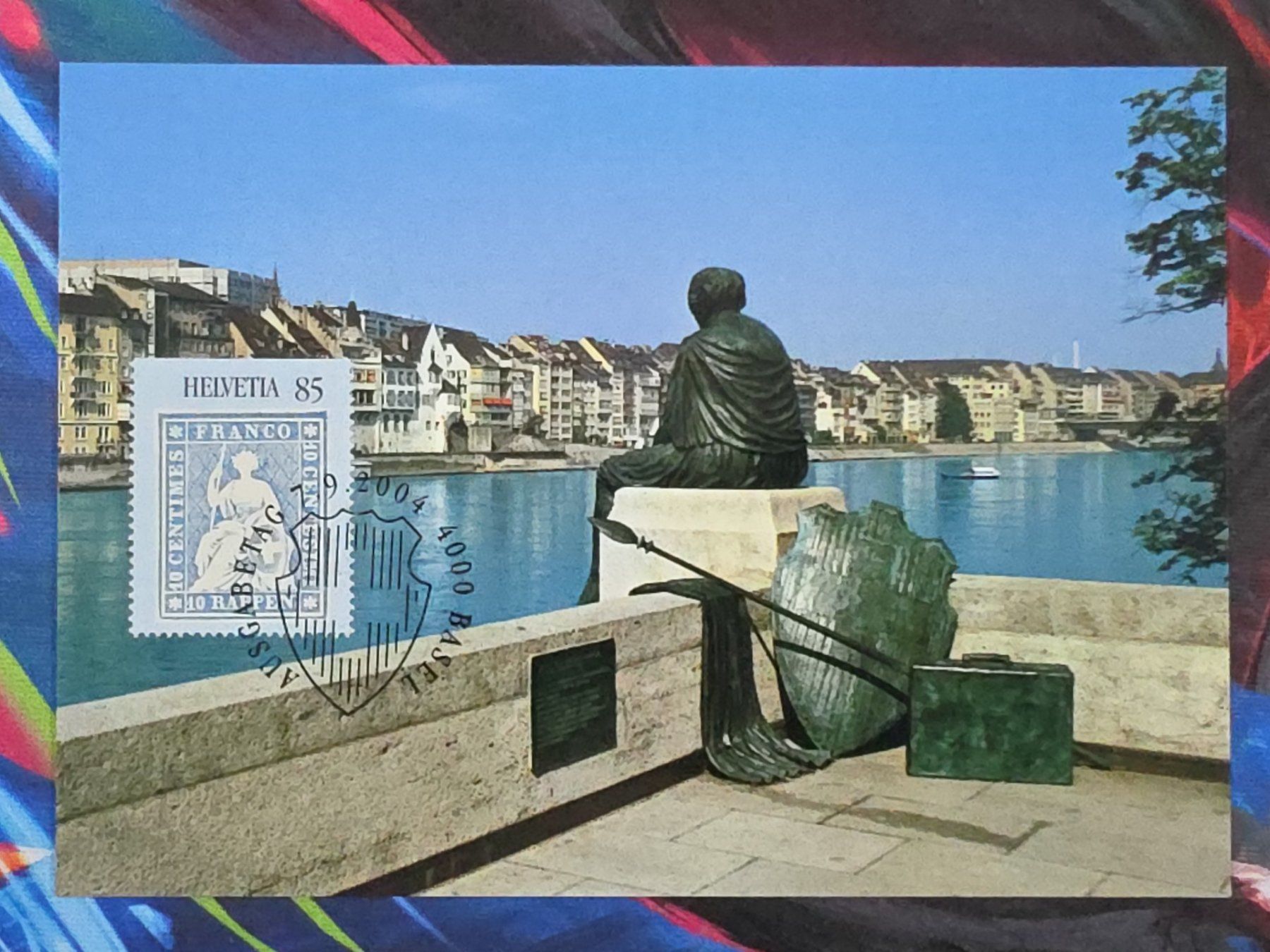 Ansichtskarten: CL26 Carte Postale + Timbre Suisse 2004 – Gebraucht aus Cousset von Patrick_Collections