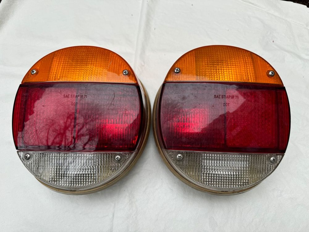 VW Kfer Rckleuchten Elefantenfu Set Komplett Mit Trgerplatten 020-449110
