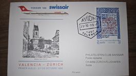 Swissair Valencia - Zürich 31.10.1990