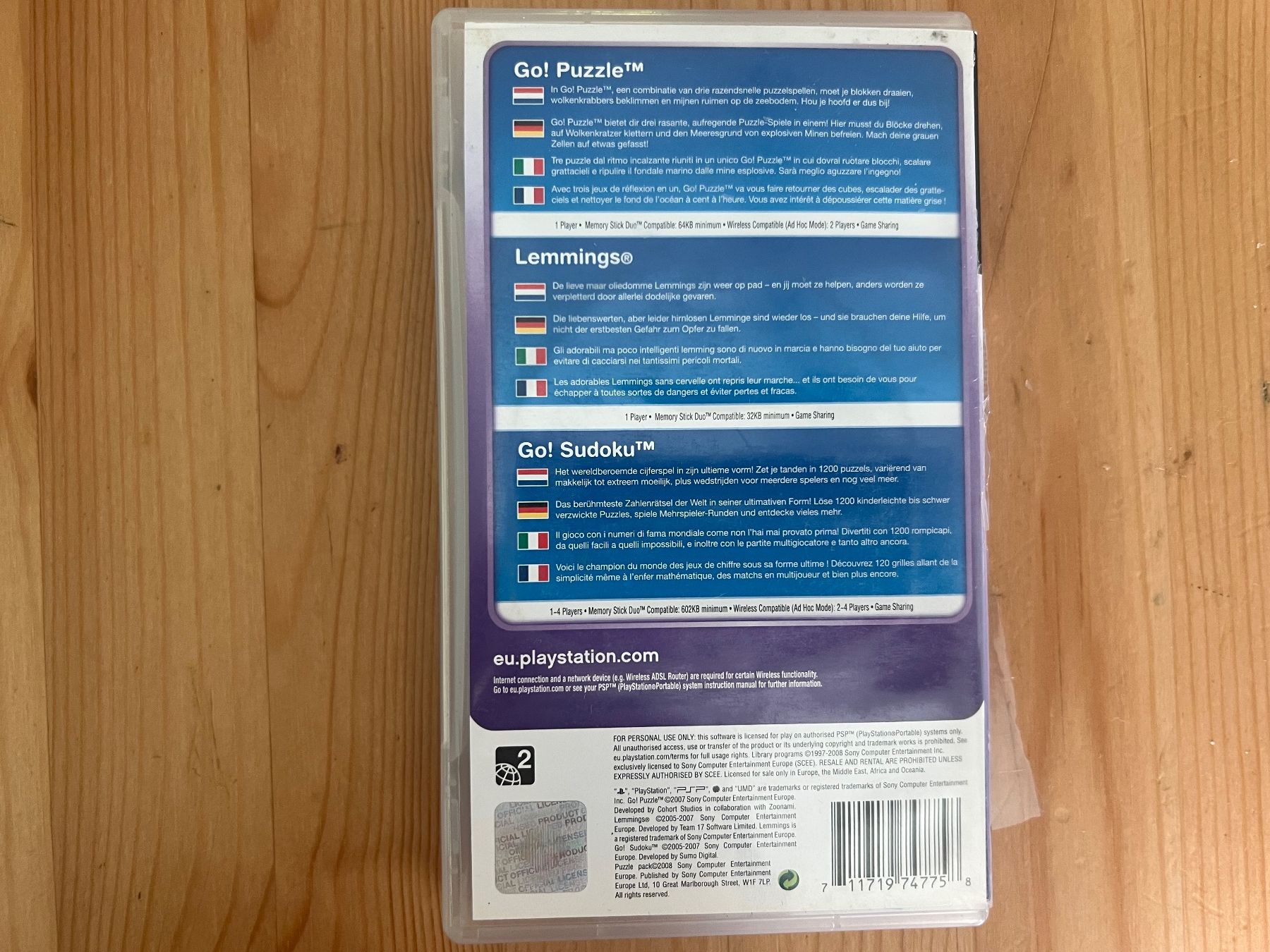 Sony Jeux: PSP PS Network Collection-Puzzle Pack – D'occasion à st.gallen par SoCre75 2