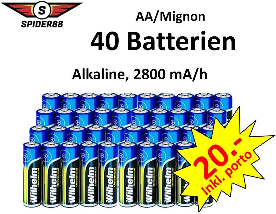 Tesla Black+ AA Alkaline Batterie – Langlebig, Auslaufsicher, 10 Jahre Haltbarkeit, Für Fernbedienungen & Spielzeug