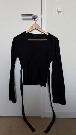 Gina Tricot - Langarmshirt schwarz - Grösse M 