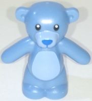 LEGO 98382pb009 Medium Blue Teddy Bear with Black Eyes
